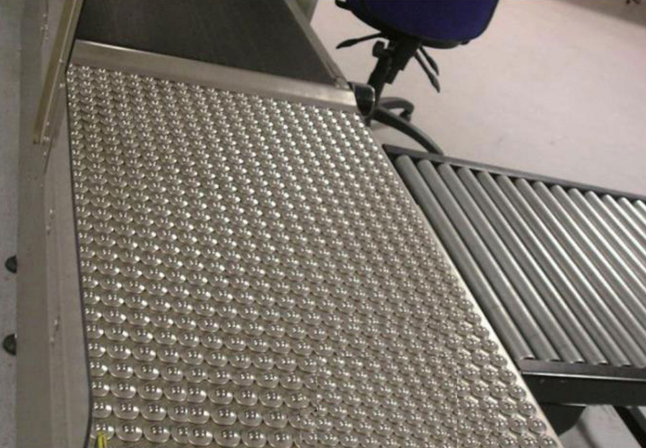 万向球用于行李包裹安检设备